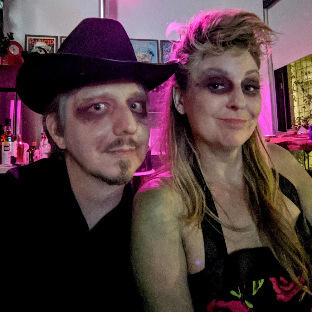 self with Sarah both in our zombie makeup